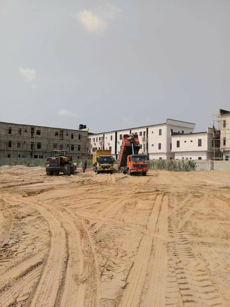 Recently completed  sand- filled 36 plot land at Bera Estate Lekki Phase 1.